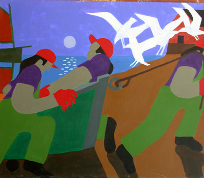 Nautical Painting -Fishing