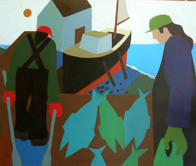 Nautical Painting -Fishing