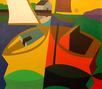 Nautical Painting -Fishing