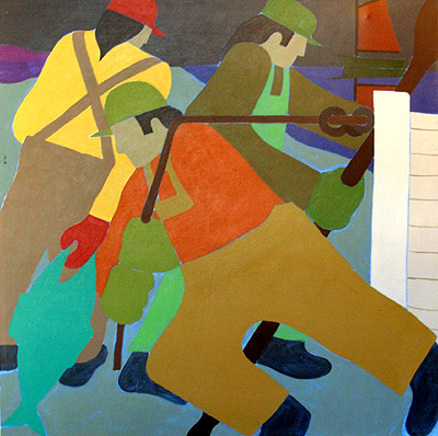 Nautical Painting -Fishing