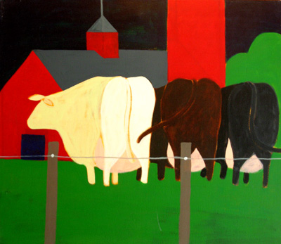 Farm Painting -Cows