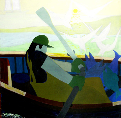 Nautical Painting -Fishing