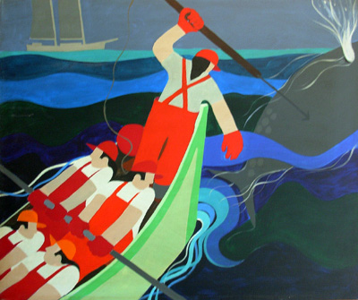Nautical Painting -Fishing