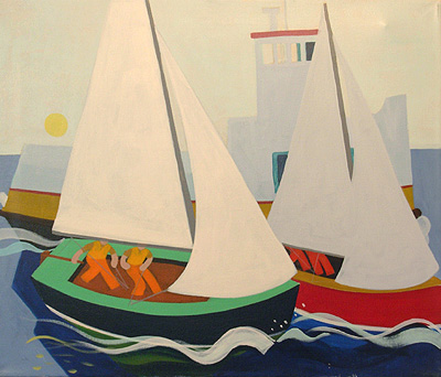 Nautical Painting -Fishing