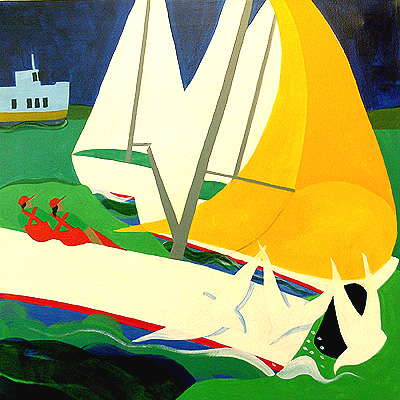 Nautical Painting -Fishing