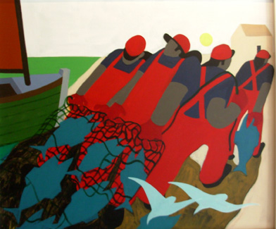 Nautical Painting -Fishing