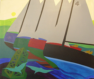 Nautical Painting -Fishing
