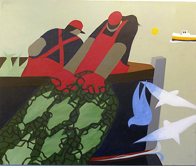 Nautical Painting -Fishing