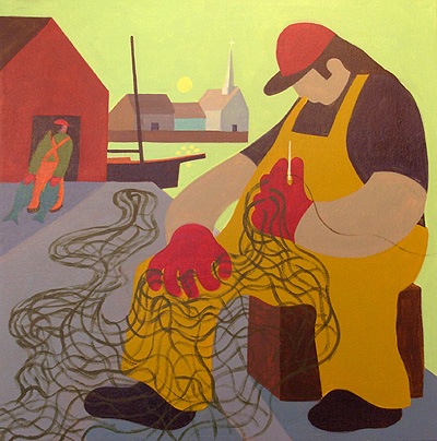 Nautical Painting - Fishing