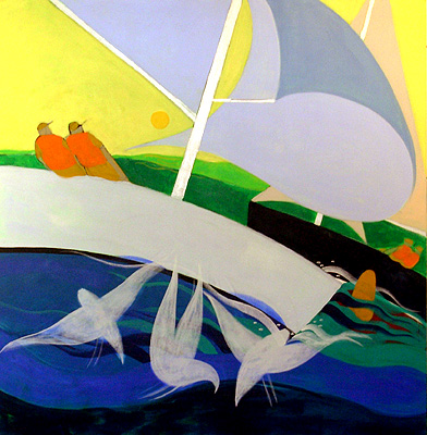 Nautical Painting -Fishing