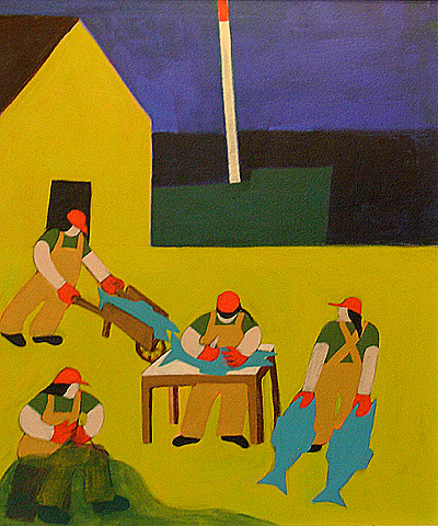 Nautical Painting -Fishing