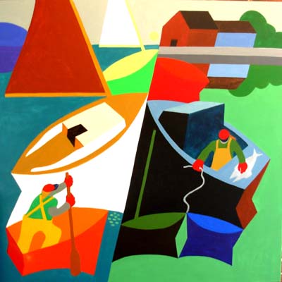 Nautical Painting -Harbor
