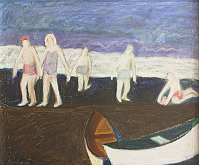 Water Painting - Kayaks