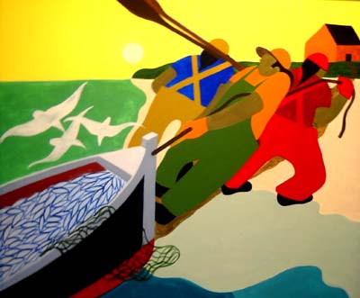 Nautical Painting -Fishing