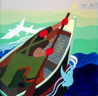 Nautical Painting -Fishing