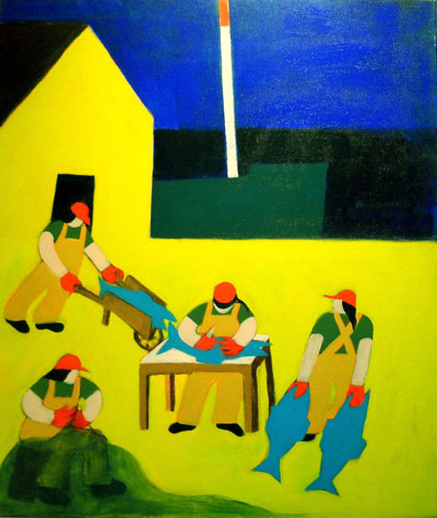 Nautical Painting -Fishing