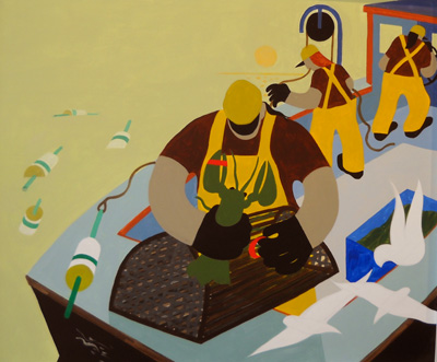 Nautical Painting -Fishing