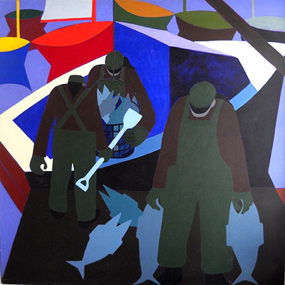 Nautical Painting -Fishing