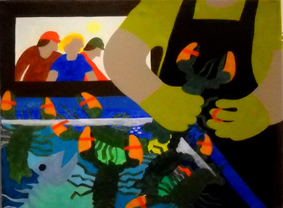 Nautical Painting -Fishing
