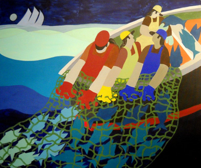Nautical Painting -Fishing