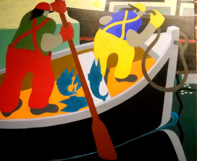 Nautical Painting -Fishing