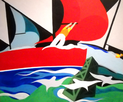 Nautical Painting -Fishing