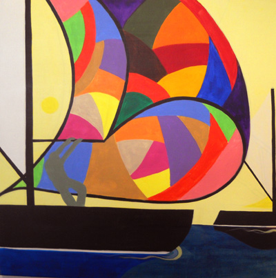 Nautical Painting -Sail Boat
