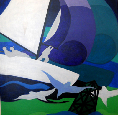 Nautical Painting -Fishing