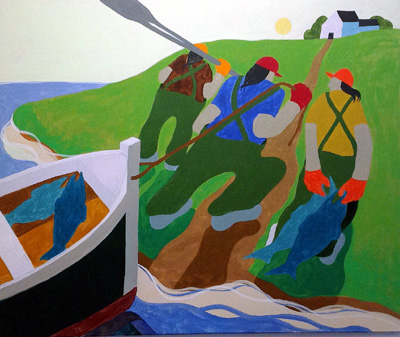 Nautical Painting -Fishing
