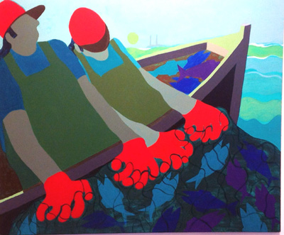 Nautical Painting -Fishing